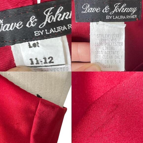 Vintage red prom dress 90s - Picture 4 of 4